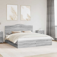 Struttura del letto con cassetto Grigio Sonoma 180 x 200 cm 3413392