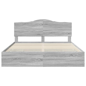 Struttura del letto con cassetto Grigio Sonoma 180 x 200 cm 3413392