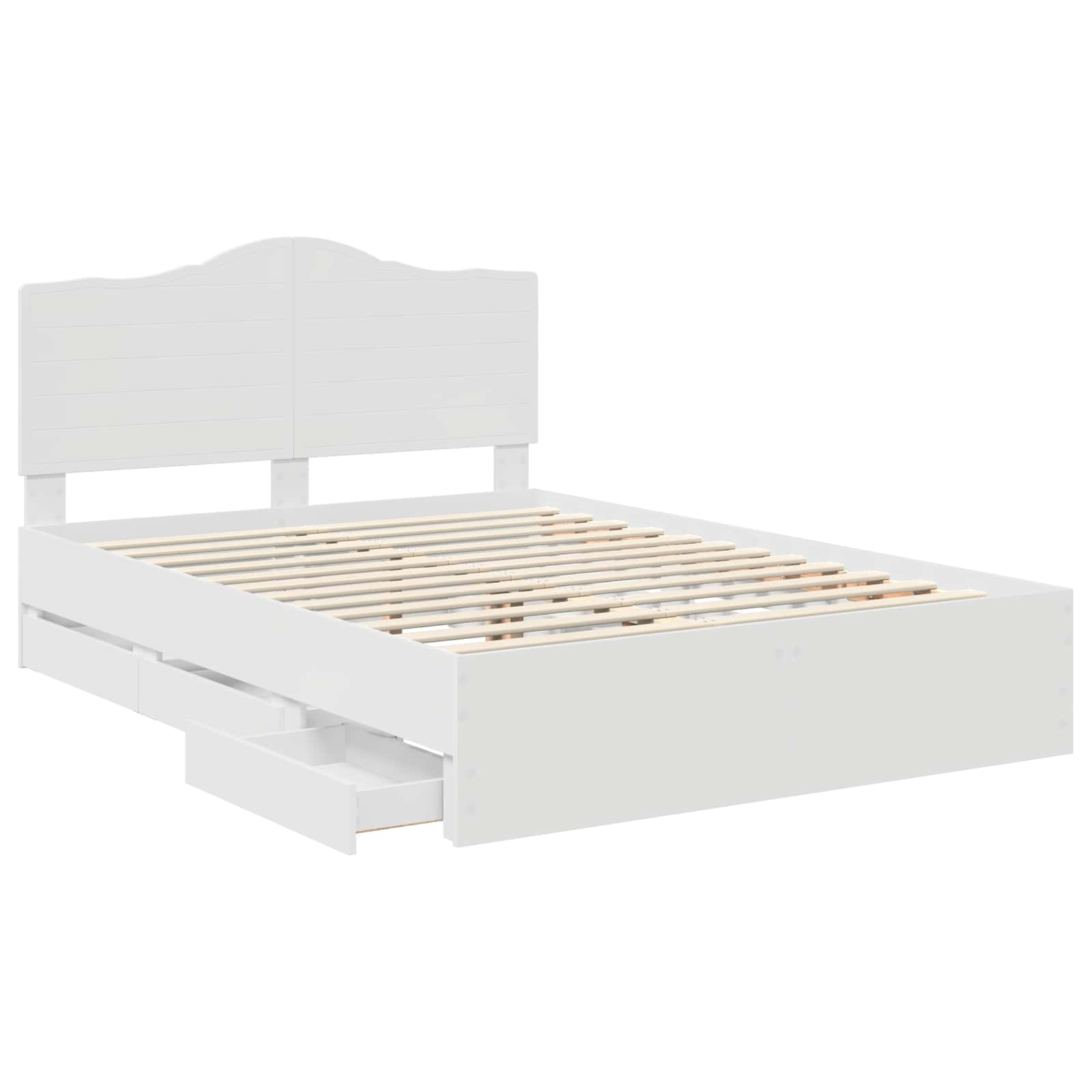 Struttura del letto Bianco 160 x 200 cm Legno Ingegnerizzato 3413394