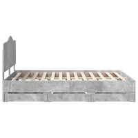 Struttura del letto con cassetto Grigio cemento 160 x 200 cm 3413397