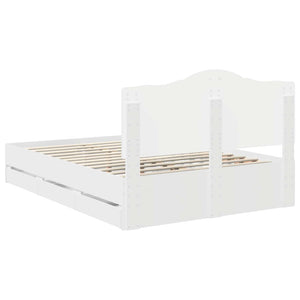 Struttura del letto Bianco 150 x 200 cm Legno Ingegnerizzato 3413401