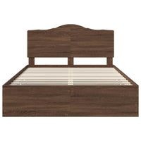 Struttura del letto con cassetto Rovere Marrone 150 x 200 cm 3413407