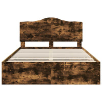 Struttura del letto con cassetto Rovere fumé 140 x 190 cm 3413412