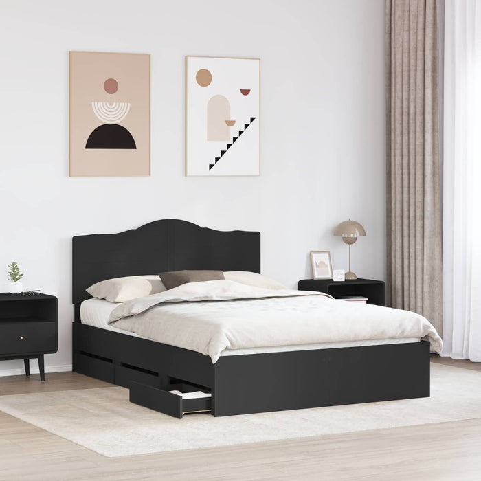 Struttura del letto Nero 140 x 200 cm Legno Ingegnerizzato 3413416