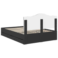 Struttura del letto Nero 140 x 200 cm Legno Ingegnerizzato 3413416