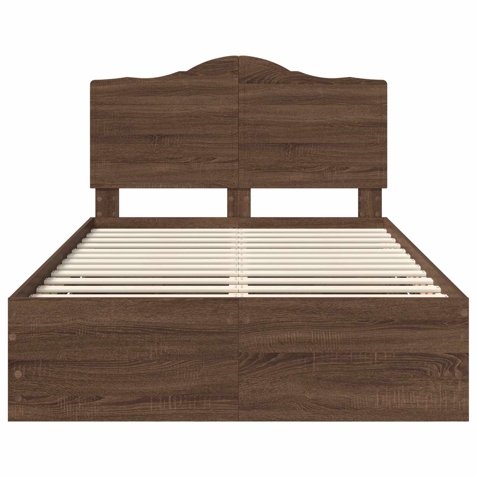 Struttura del letto con cassetto Rovere Marrone 135 x 190 cm 3413428