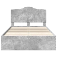 Struttura del letto con cassetto Grigio cemento 120 x 190 cm 3413432