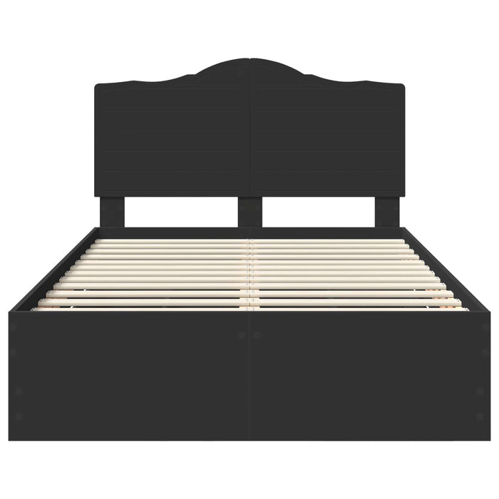 Struttura del letto Nero 120 x 200 cm Legno Ingegnerizzato 3413437