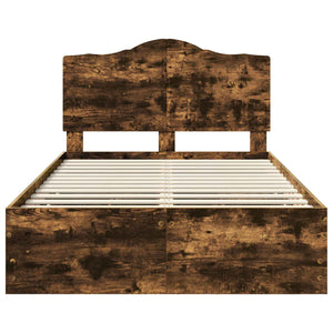 Struttura del letto con cassetto Rovere fumé 120 x 200 cm 3413440