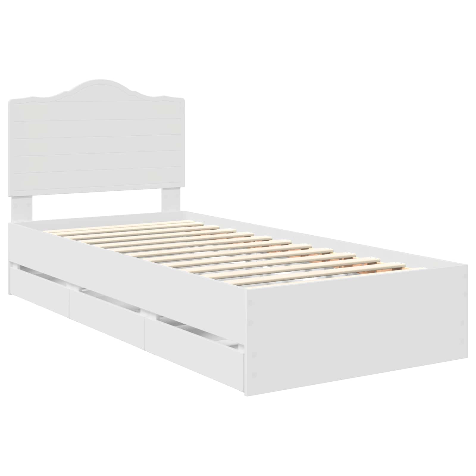 Struttura del letto Bianco 98.5 x 200 cm Legno Ingegnerizzato 3413443