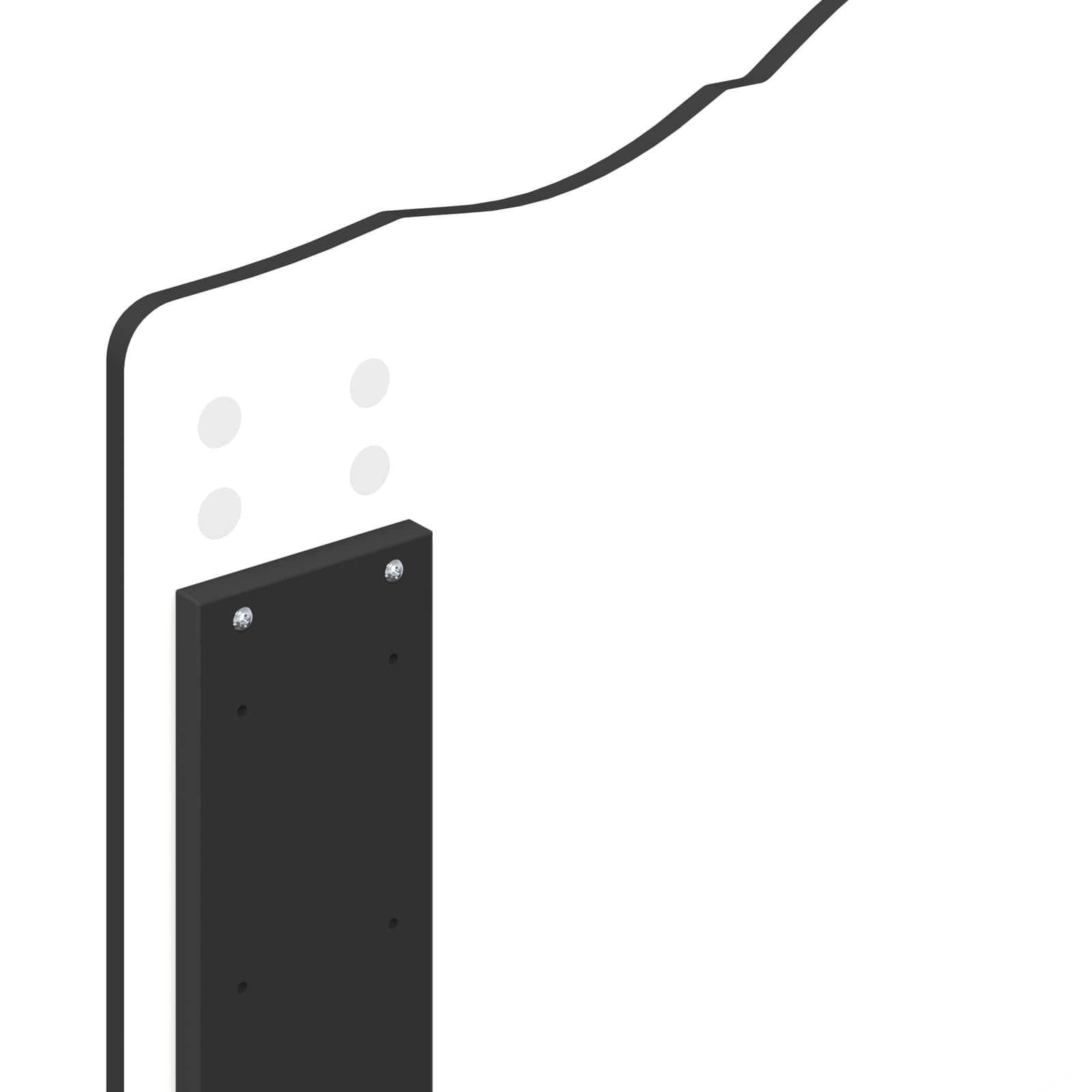 Struttura del letto Nero 100 x 200 cm Legno Ingegnerizzato 3413444