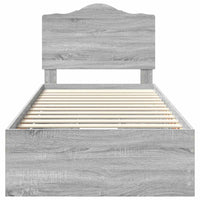 Struttura del letto con cassetto Grigio Sonoma 98.5 x 200 cm 3413448