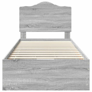 Struttura del letto con cassetto Grigio Sonoma 98.5 x 200 cm 3413448