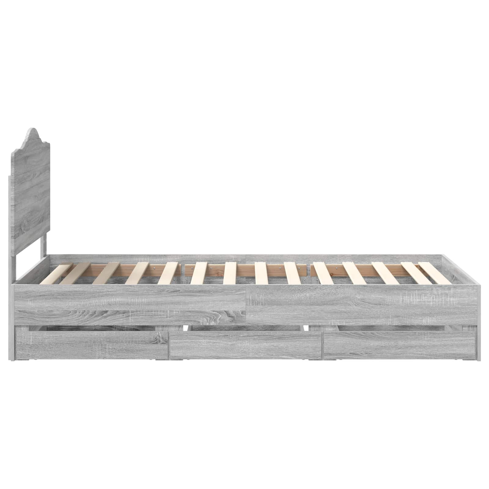 Struttura del letto con cassetto Grigio Sonoma 98.5 x 200 cm 3413448
