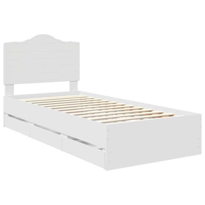 Struttura del letto Bianco 90 x 190 cm Legno Ingegnerizzato 3413450