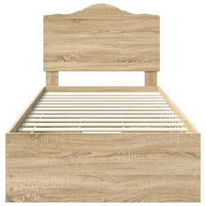Struttura del letto con cassetto Rovere Sonoma 90 x 190 cm 3413452
