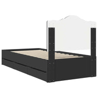 Struttura del letto Nero 90 x 200 cm Legno Ingegnerizzato 3413458