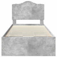 Struttura del letto con cassetto Grigio cemento 90 x 200 cm 3413460