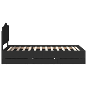 Struttura del letto Nero 75 x 190 cm Legno Ingegnerizzato 3413465