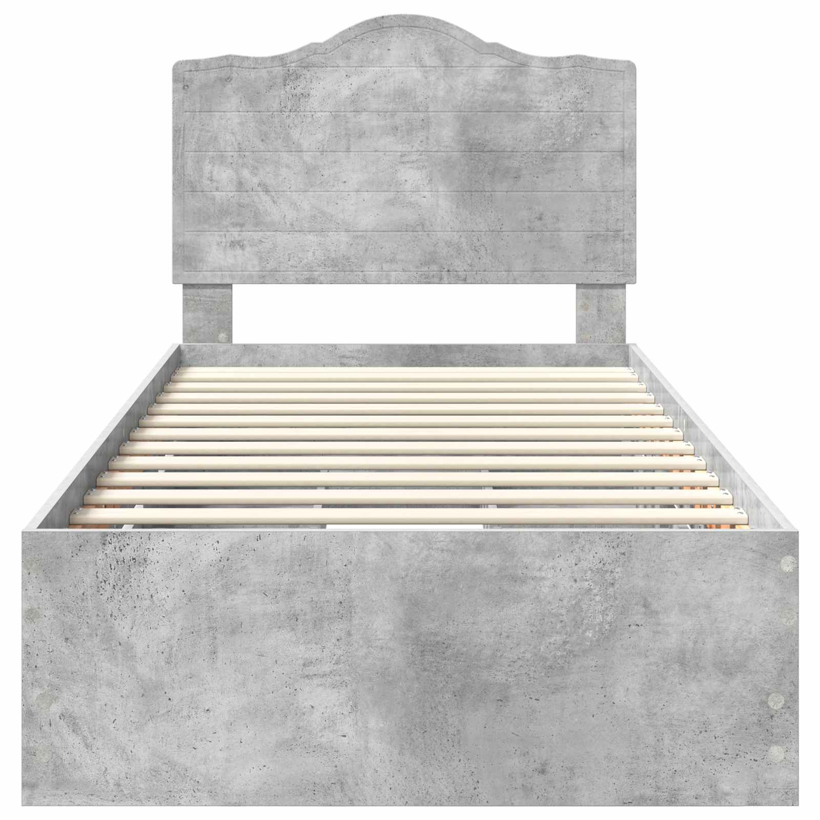 Struttura del letto con cassetto Grigio cemento 75 x 190 cm 3413467