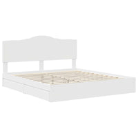 Letto con Contenitore Bianco 180 x 200 cm Legno multistrato 3413478