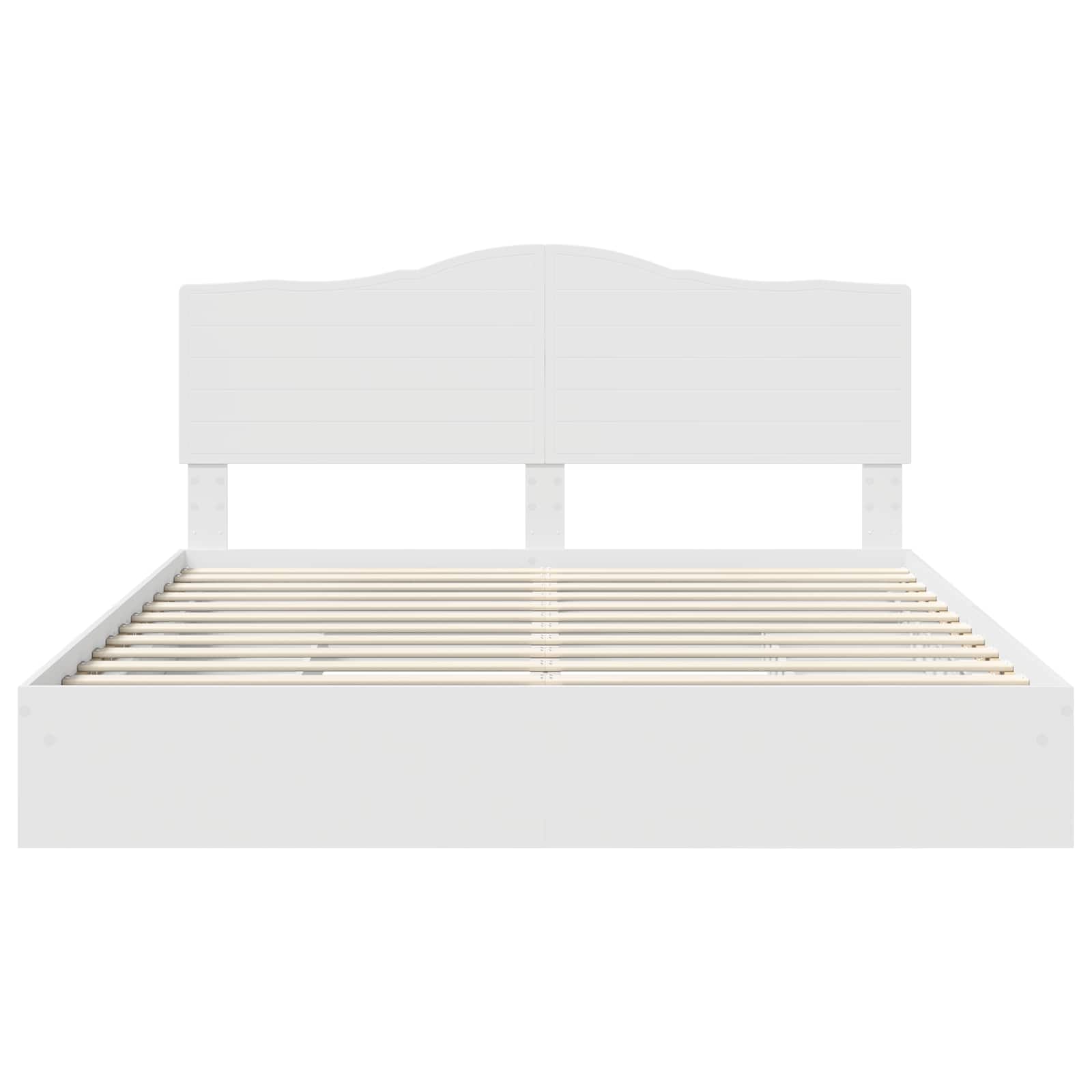 Letto con Contenitore Bianco 180 x 200 cm Legno multistrato 3413478