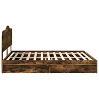 Letto con Contenitore con testiera Rovere fumé 180 x 200 cm 3413482