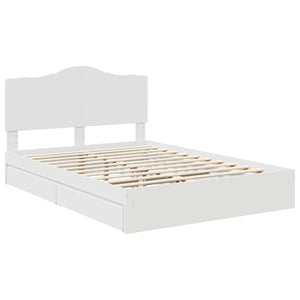 Letto con Contenitore Bianco 160 x 200 cm Legno multistrato 3413485