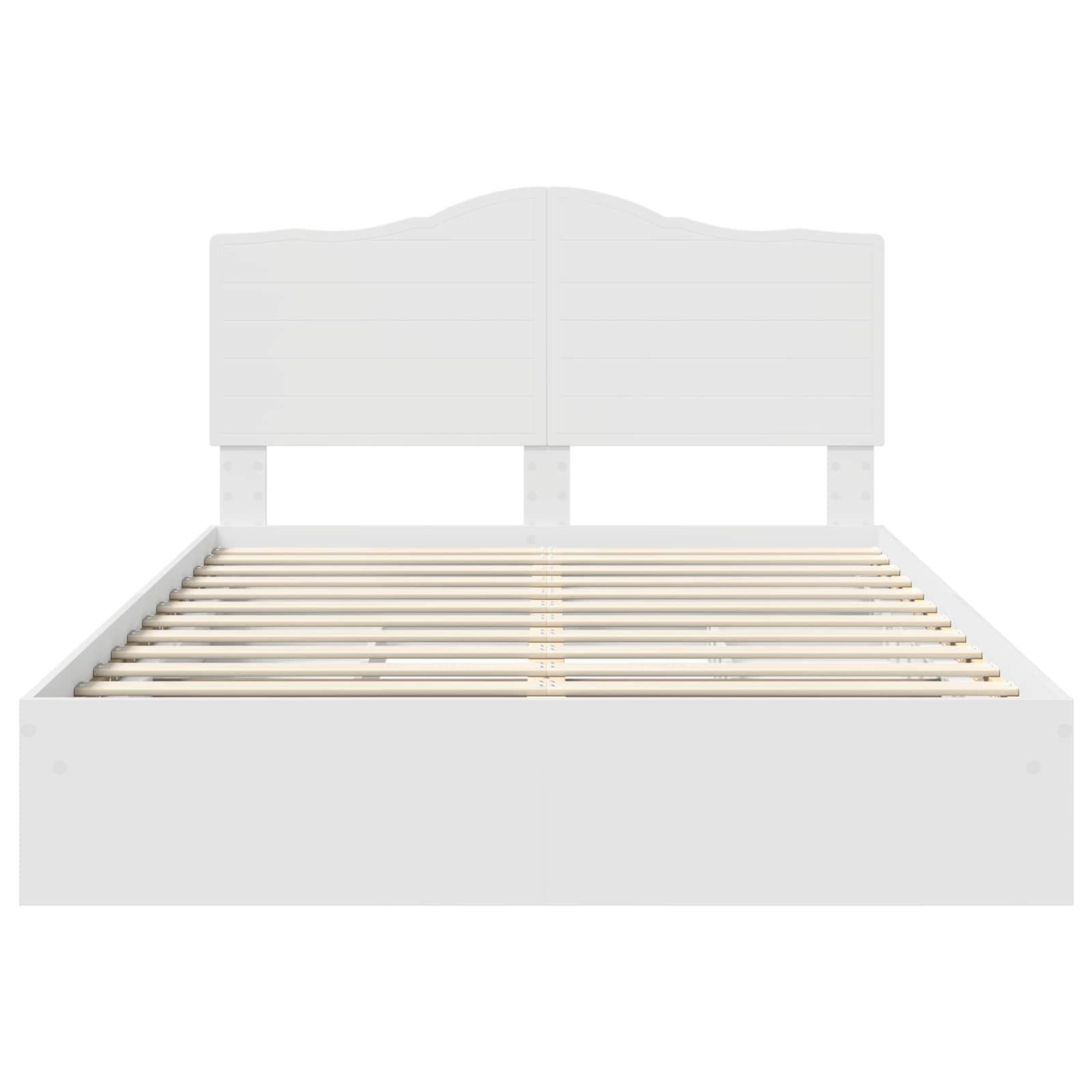 Letto con Contenitore Bianco 160 x 200 cm Legno multistrato 3413485
