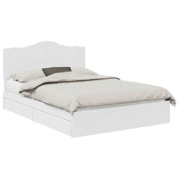 Letto con Contenitore Bianco 140 x 190 cm Legno multistrato 3413506
