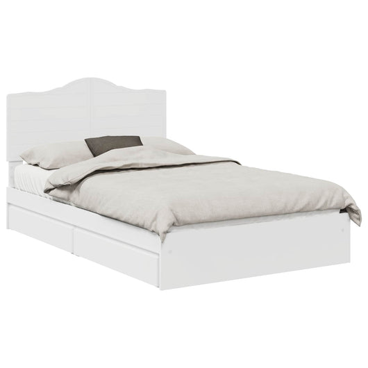 Letto con Contenitore Bianco 135 x 190 cm Legno multistrato 3413513