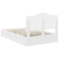Letto con Contenitore Bianco 135 x 190 cm Legno multistrato 3413513