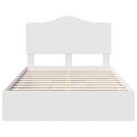 Letto con Contenitore Bianco 135 x 190 cm Legno multistrato 3413513