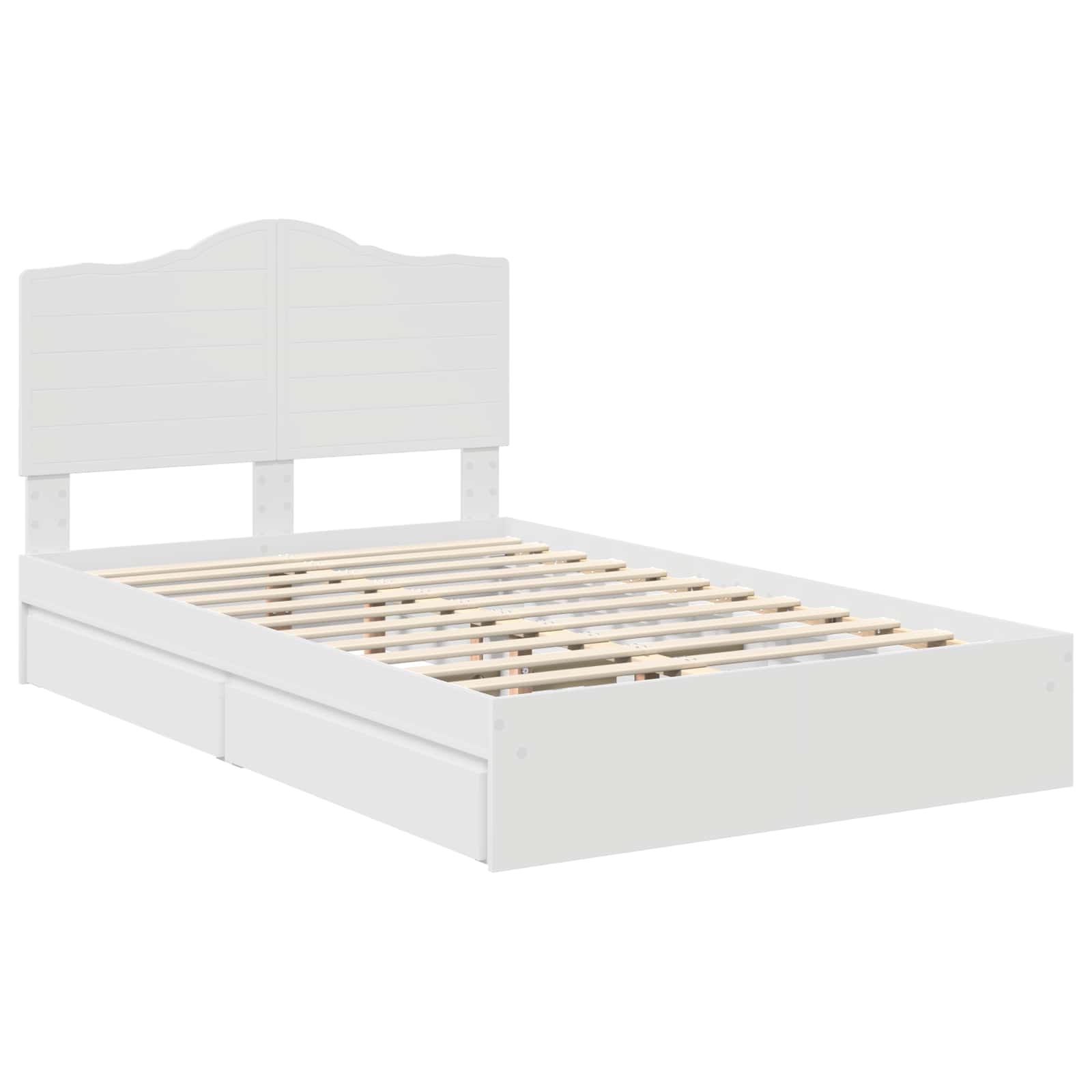 Letto con Contenitore Bianco 120 x 200 cm Legno multistrato 3413520
