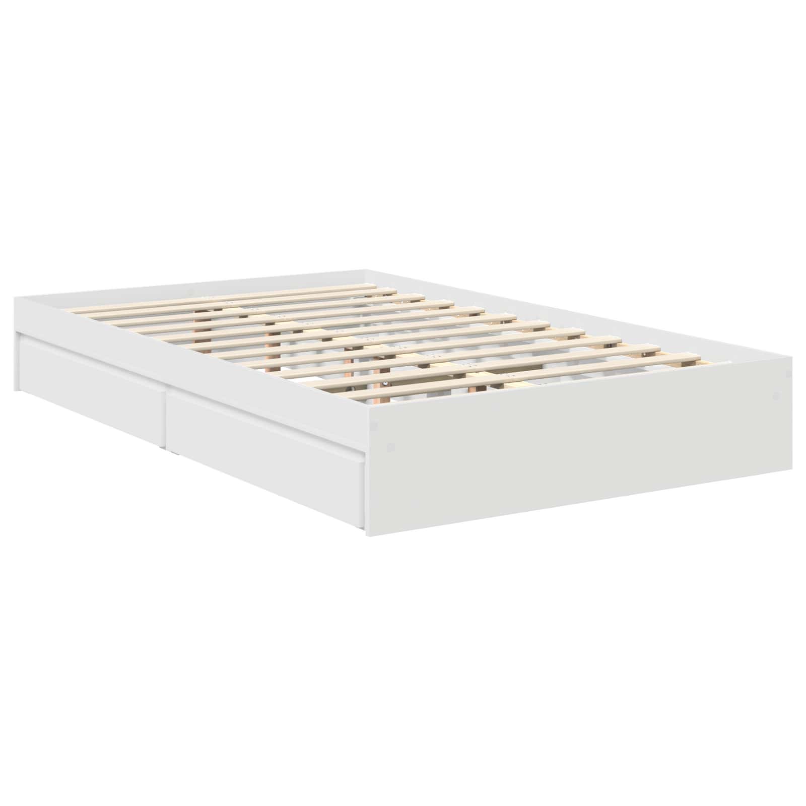 Letto con Contenitore Bianco 120 x 200 cm Legno multistrato 3413520