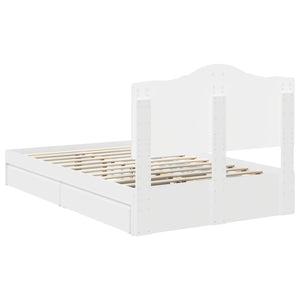 Letto con Contenitore Bianco 120 x 200 cm Legno multistrato 3413520
