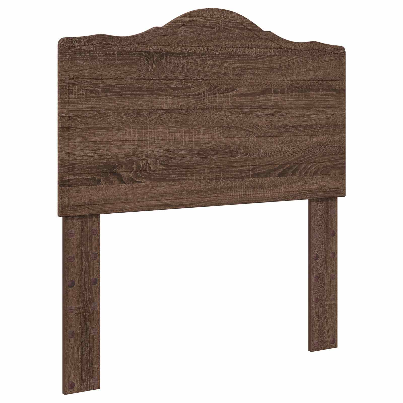 Letto con Contenitore con testiera-Struttura Letto con contenitore Rovere Marrone 75 x 190 cm 252129