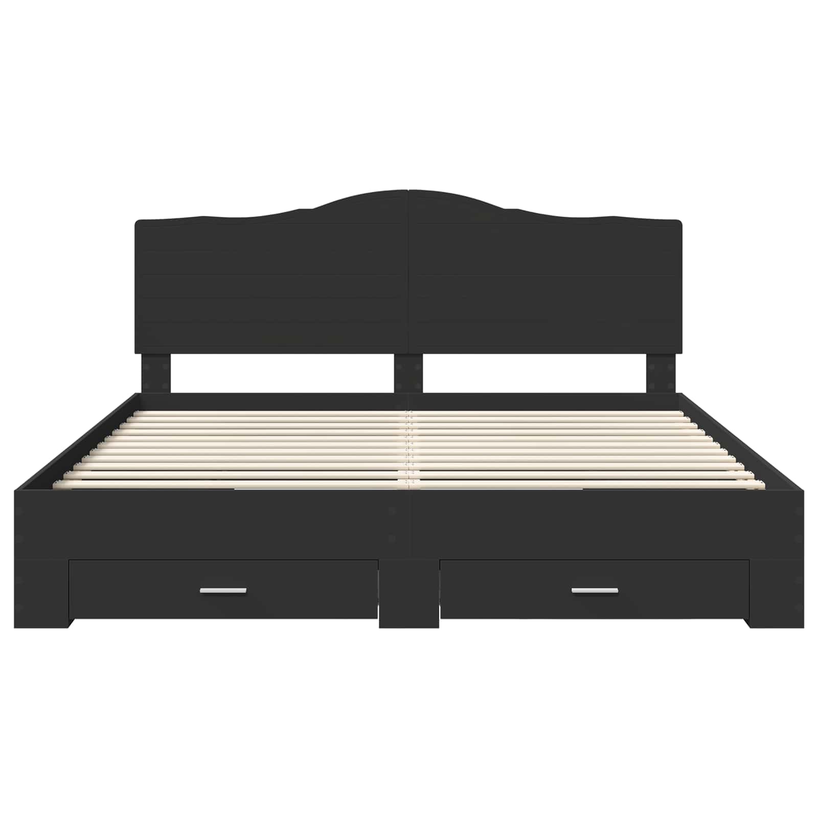 Struttura del letto Nero 180 x 200 cm Legno multistrato 3413570