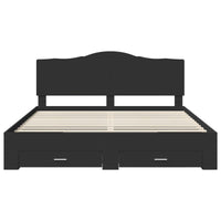 Struttura del letto Nero 180 x 200 cm Legno multistrato 3413570