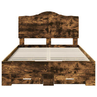 Struttura del letto Rovere fumé 135 x 190 cm Legno multistrato 3413616