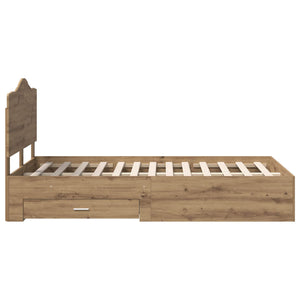 Struttura del letto Rovere artigianale 120 x 200 cm 3413629