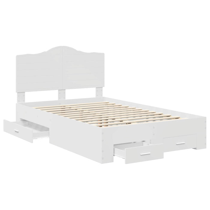 Struttura del letto Bianco 120 x 190 cm Legno multistrato 3413630