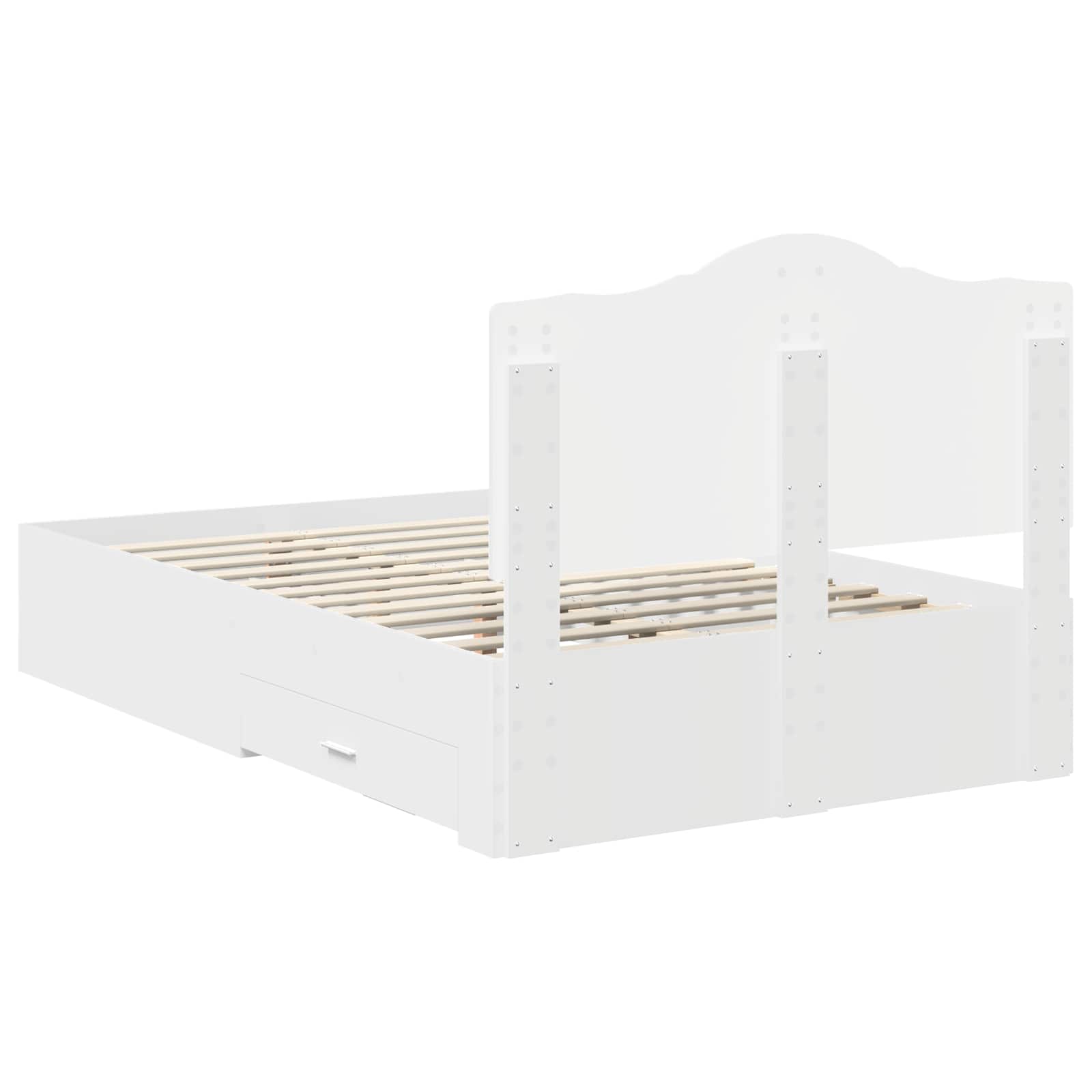 Struttura del letto Bianco 120 x 190 cm Legno multistrato 3413630