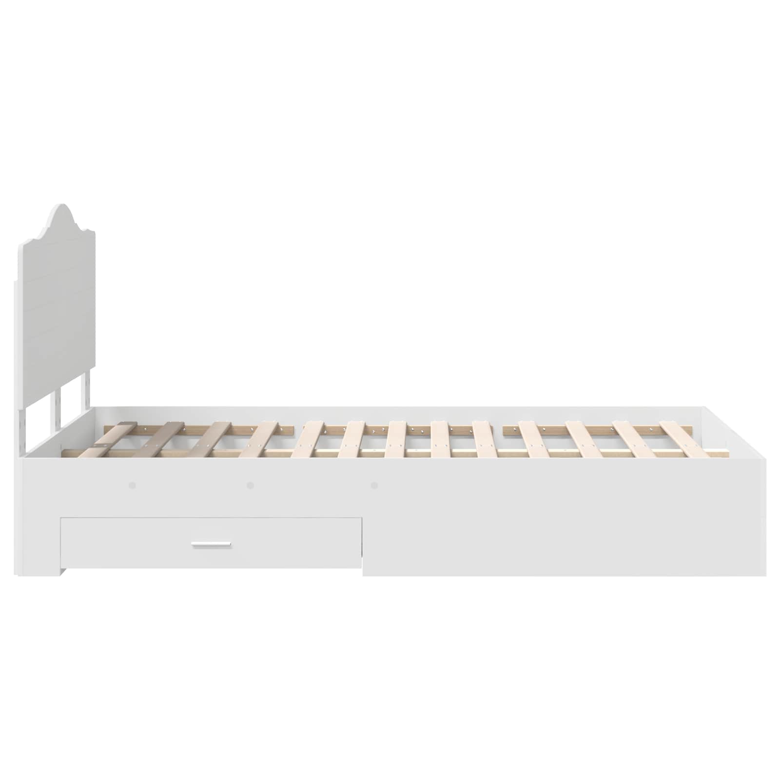 Struttura del letto Bianco 120 x 190 cm Legno multistrato 3413630