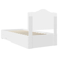 Struttura del letto Bianco 100 x 200 cm Legno multistrato 3413639