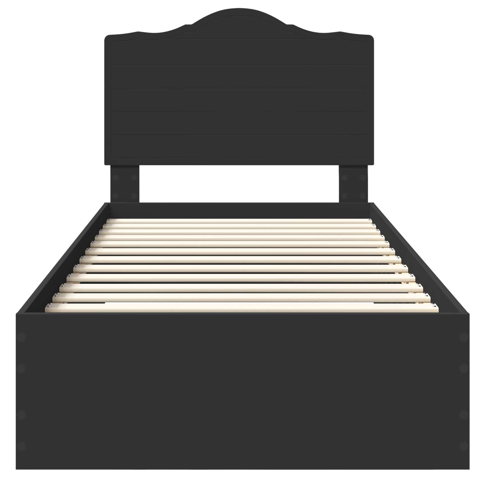 Struttura del letto Nero 100 x 200 cm Legno multistrato 3413640