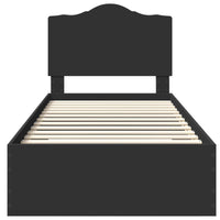 Struttura del letto Nero 100 x 200 cm Legno multistrato 3413640