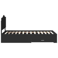 Struttura del letto Nero 100 x 200 cm Legno multistrato 3413640