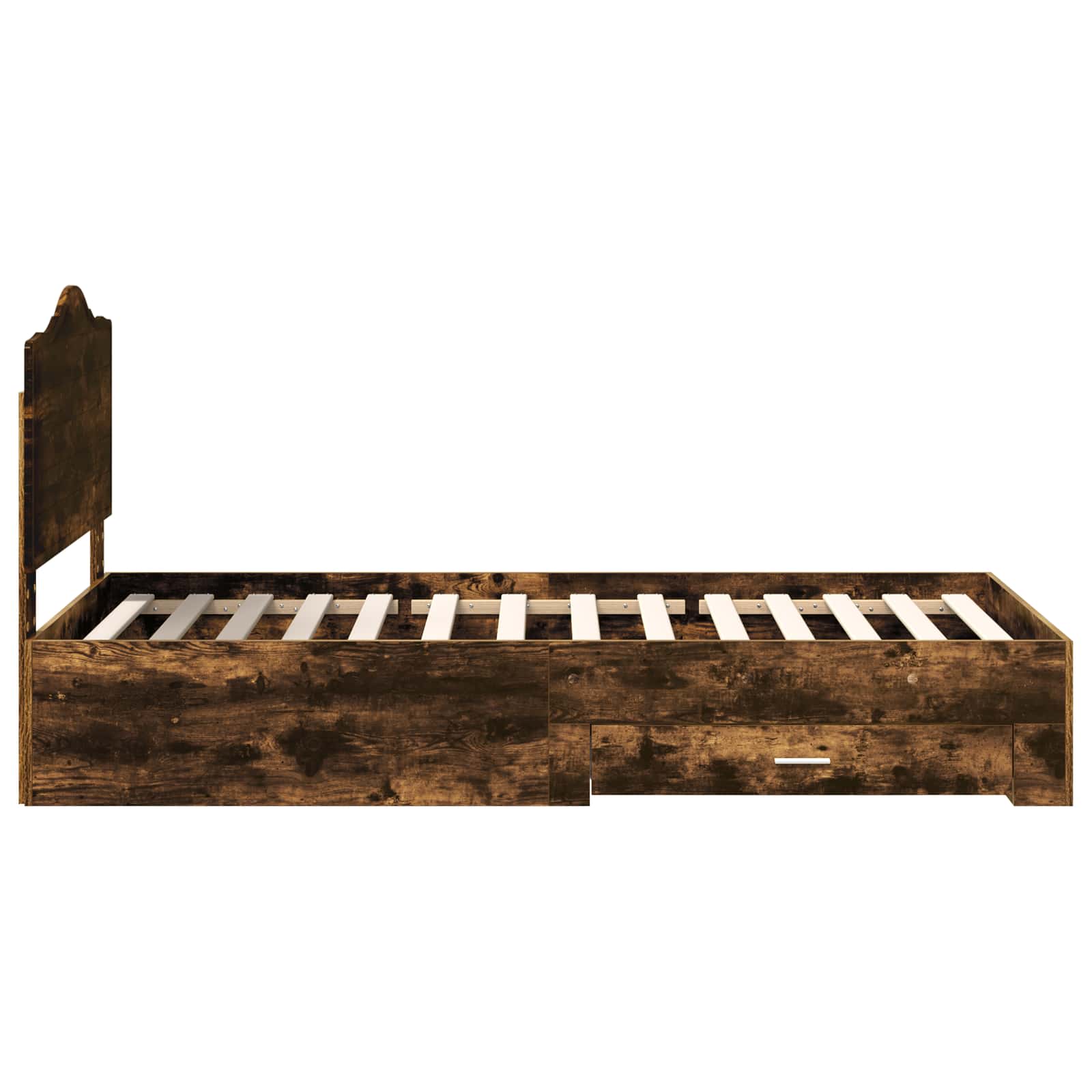 Struttura del letto Rovere fumé 100 x 200 cm Legno multistrato 3413643