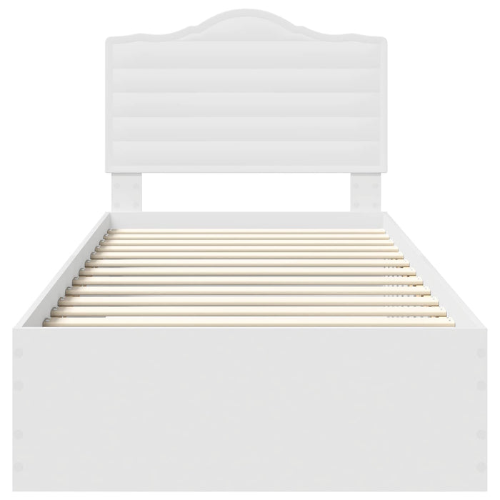 Struttura del letto Bianco 90 x 190 cm Legno multistrato 3413657